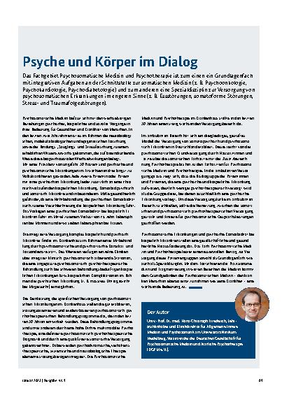 Vorschauseite 1: Psyche und Körper im Dialog