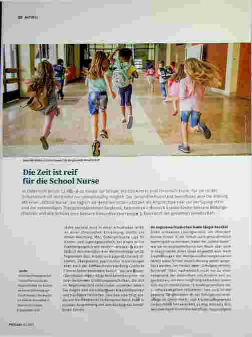 Vorschauseite 1: Die Zeit ist reif für die Schulkrankenschwester