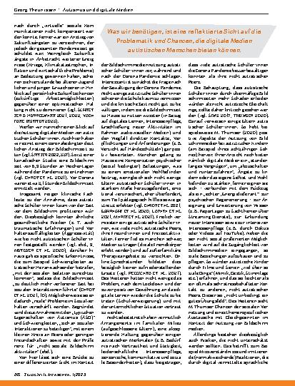 Vorschauseite 5: Autismus und digitale Medien