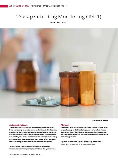Vorschauseite 1: Therapeutic Drug Monitoring (Teil 1)