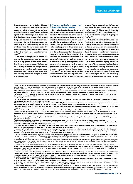 Vorschauseite 2: Evaluationen von Suizidpräventionsstrategien in ausgewählten europäischen Ländern