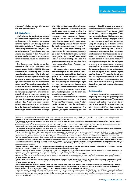 Vorschauseite 5: Evaluationen von Suizidpräventionsstrategien in ausgewählten europäischen Ländern