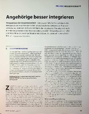 Vorschauseite 1: Angehörige besser integrieren