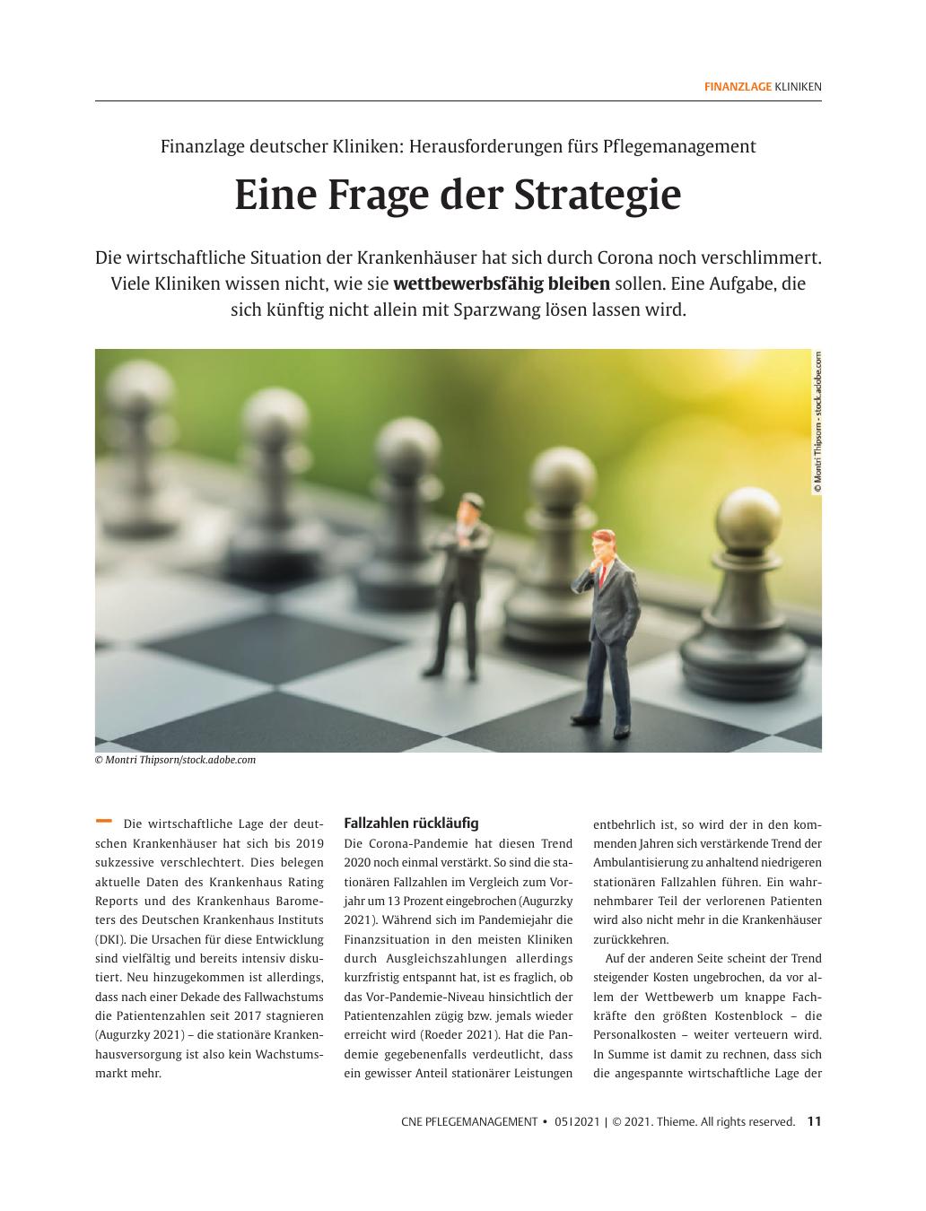 Vorschauseite 1: Eine Frage der Strategie