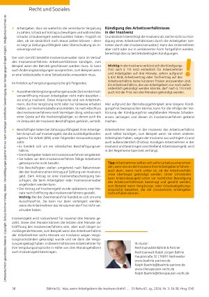 Vorschauseite 3: Was, wenn Arbeitgebern die Insolvenz droht?
