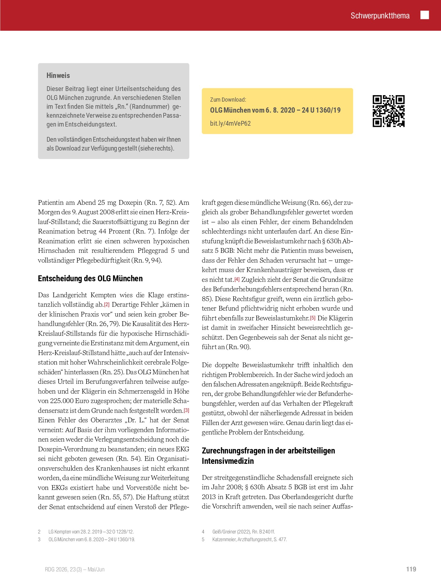 Vorschauseite 2: Pflegerische Eigeninitiative als Haftungsrisiko in der arbeitsteiligen Intensivmedizin