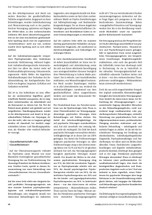 Vorschauseite 2: Therapie des sozialen Raums – notwendiger Strategiewechsel in der psychiatrischen Versorgung