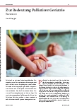 Vorschauseite 1: Zur Bedeutung Palliativer Geriatrie