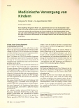 Vorschauseite 1: Medizinische Versorgung von Kindern