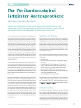Vorschauseite 1: Der Perikardersatz bei infizierter Aortenprothese