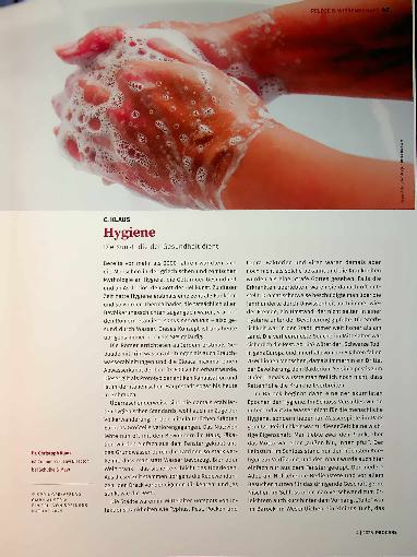 Vorschauseite 1: Hygiene Die Kunst, die der Gesundheit dient