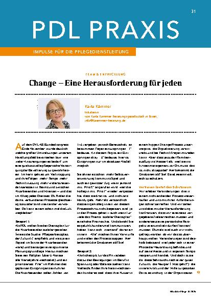 Vorschauseite 1: Corrected: Change – Eine Herausforderung für jeden
