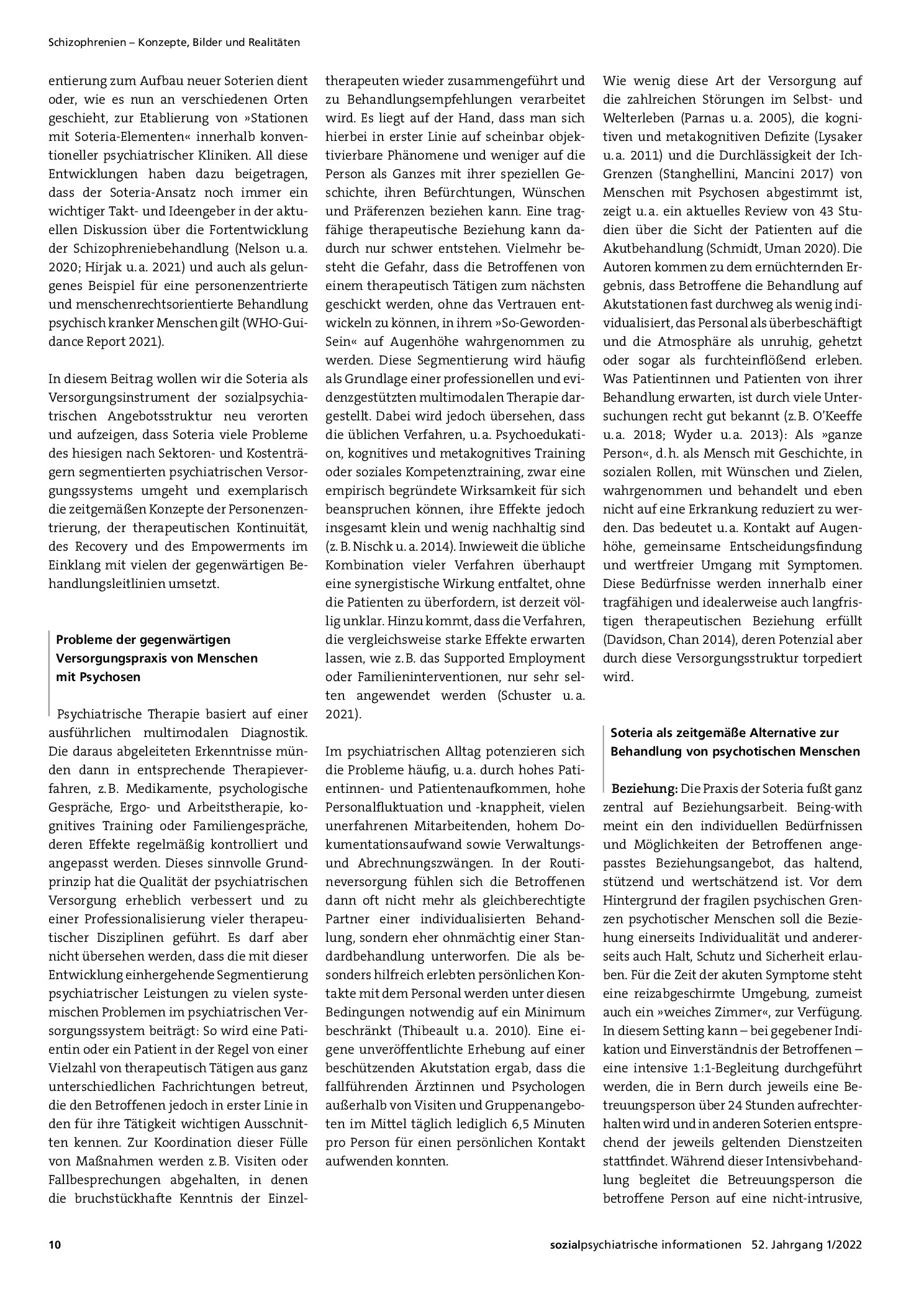 Vorschauseite 2: Soteria: Ein unterschätztes Behandlungsmodell für Menschen mit Psychosen