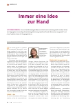 Vorschauseite 1: Immer eine Idee zur Hand.