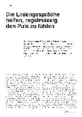 Vorschauseite 1: Die Liniengespräche helfen, regelmäßig den Puls zu fühlen.
