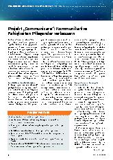 Vorschauseite 1: Projekt „Communicare“: Kommunikative Fähigkeiten Pflegender verbessern