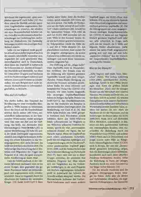 Vorschauseite 5: Mit Immanuel Kant sind die zweite Welle der gegenwärtigen Pandemie.