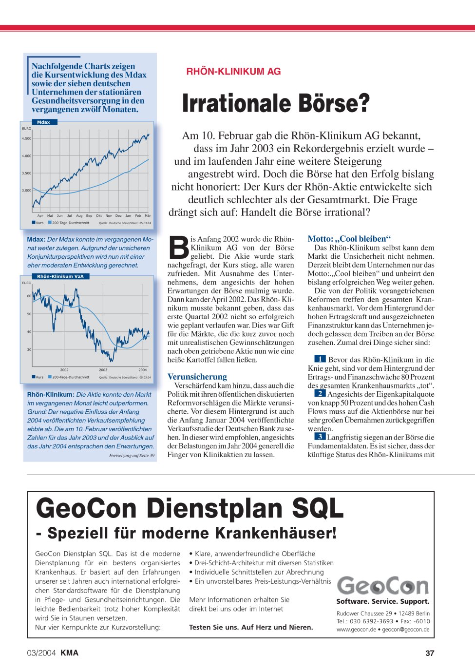 Vorschauseite 1: Irrationale Börse?