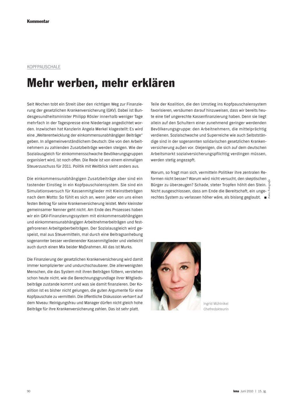 Vorschauseite 1: Mehr werben, mehr erklären