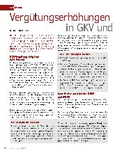 Vorschauseite 1: Vergütungserhöhungen in GKV und DGUV ab Januar 2024