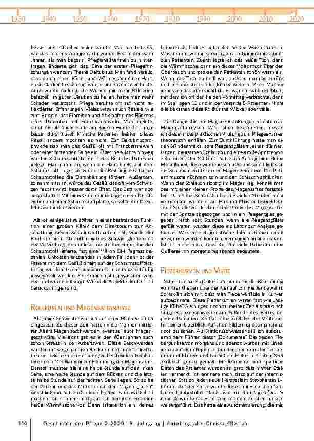 Vorschauseite 4: Von der Kuhmagd zur Professorin: Ein Blick in die Geschichte der Pflege auf der Grundlage der Autobiografie von Christa Olbrich