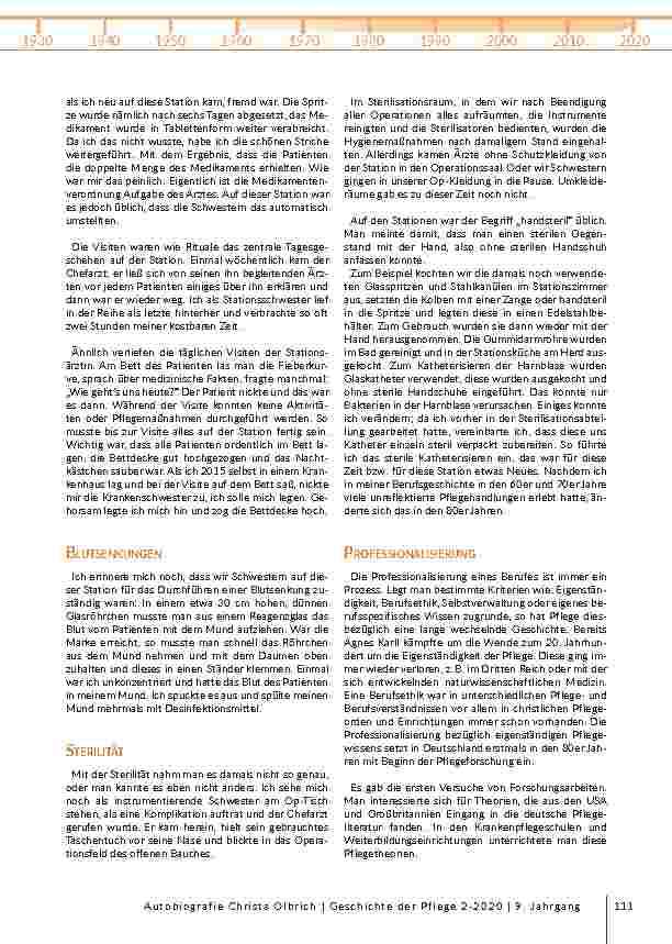 Vorschauseite 5: Von der Kuhmagd zur Professorin: Ein Blick in die Geschichte der Pflege auf der Grundlage der Autobiografie von Christa Olbrich