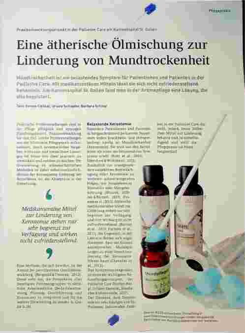 Vorschauseite 1: Eine ätherische Ölmischung zur Linderung von Mundtrockenheit