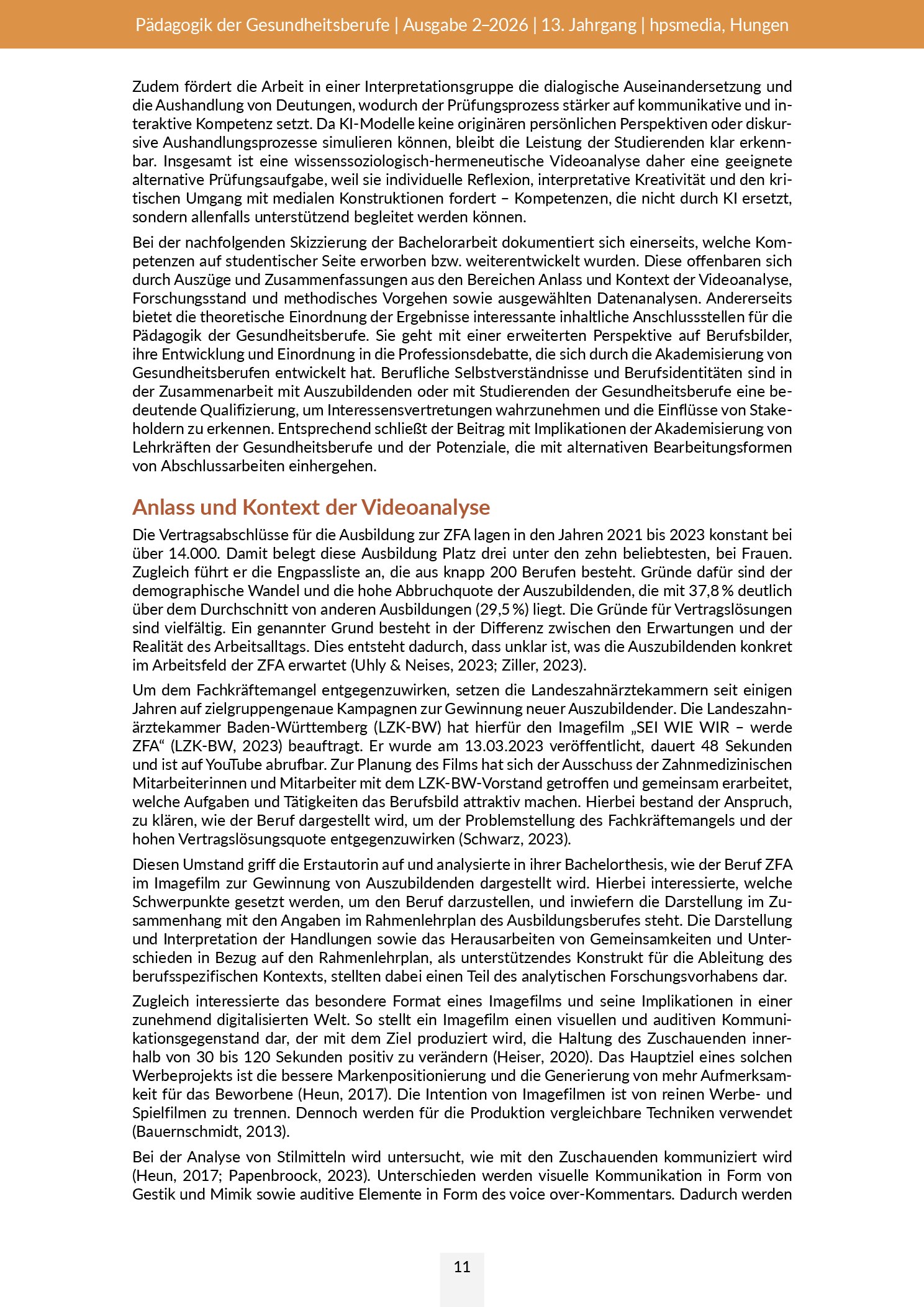 Vorschauseite 3: ChatGPT und akademische Abschlussarbeiten – Potenziale einer Imagefilmanalyse