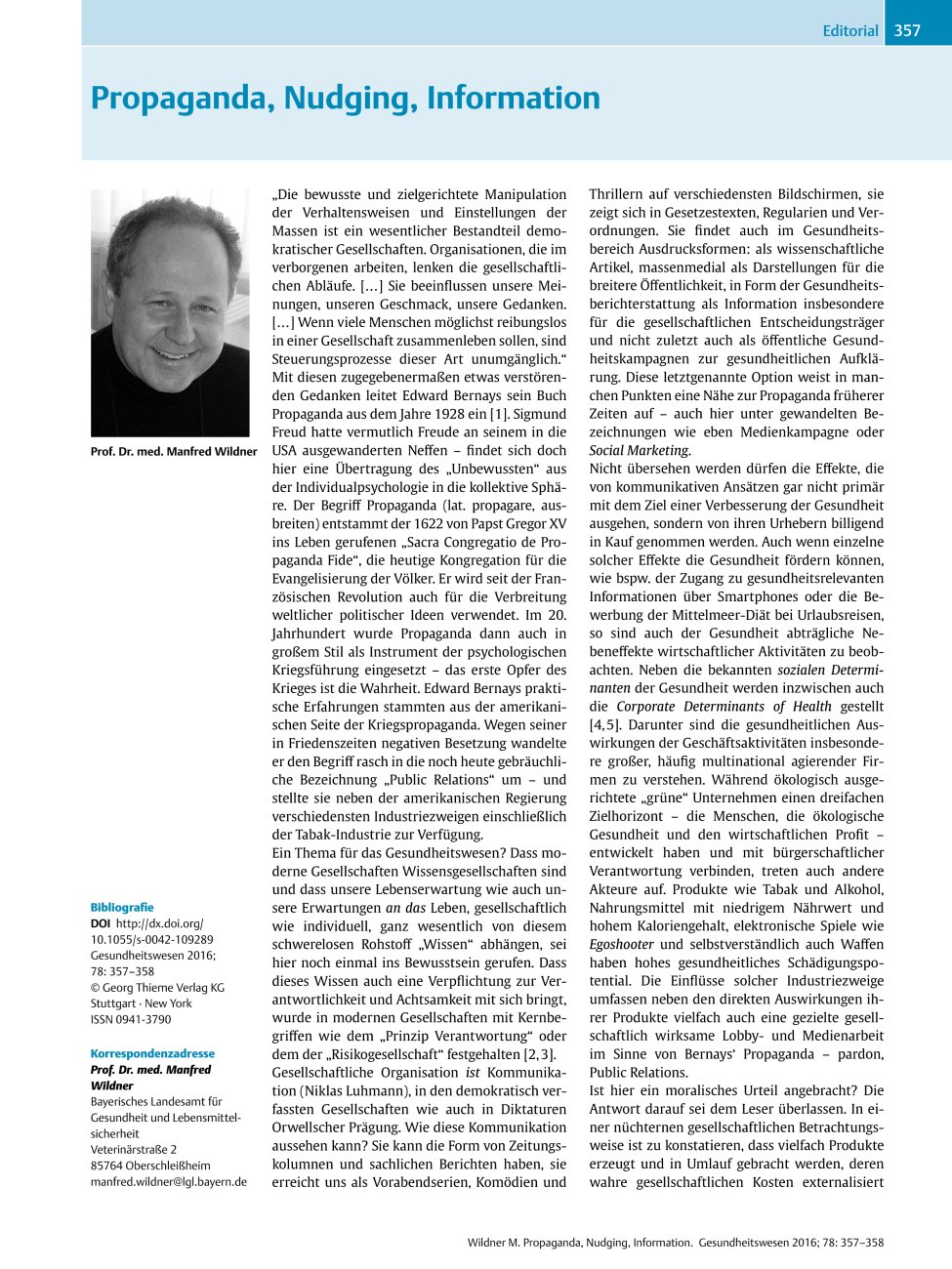 Vorschauseite 1: Propaganda, Nudging, Information