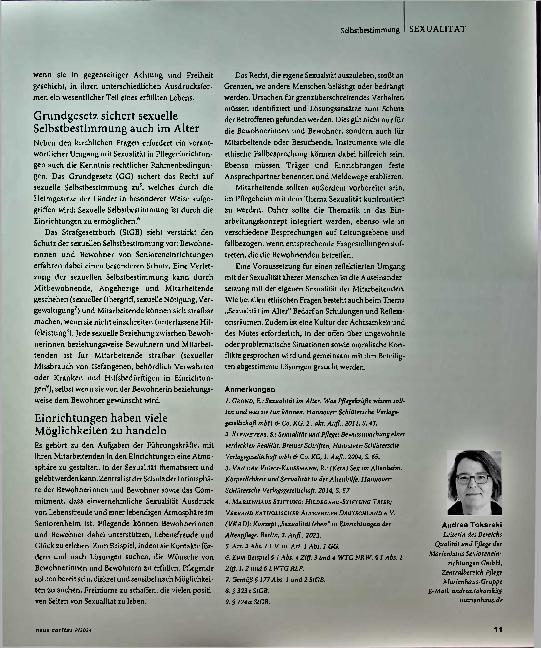 Vorschauseite 3: Sexualität leben. Auch in Pflegeeinrichtungen.