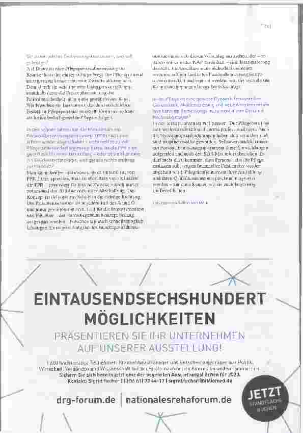 Vorschauseite 2: „Die Untergrenzen können nur eine Zwischenlösung sein."