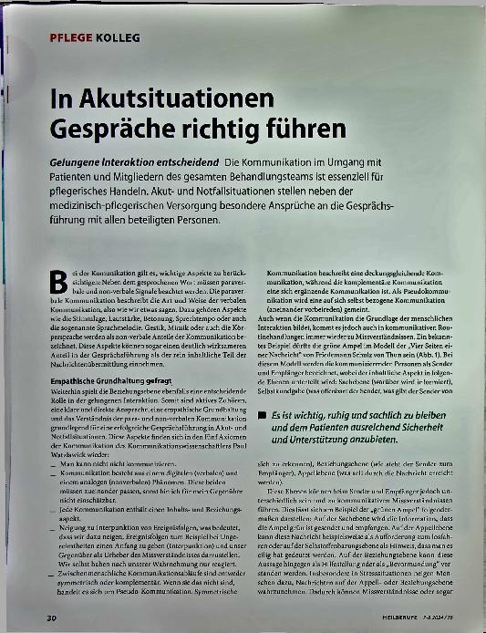 Vorschauseite 1: In Akutsituationen Gespräche richtig führen
