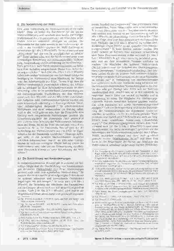 Vorschauseite 2: Die Vorbereitung und Durchführung der Personalratswahl.