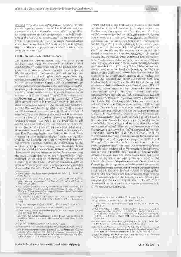 Vorschauseite 3: Die Vorbereitung und Durchführung der Personalratswahl.