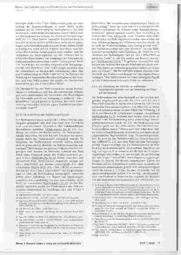 Vorschauseite 5: Die Vorbereitung und Durchführung der Personalratswahl.