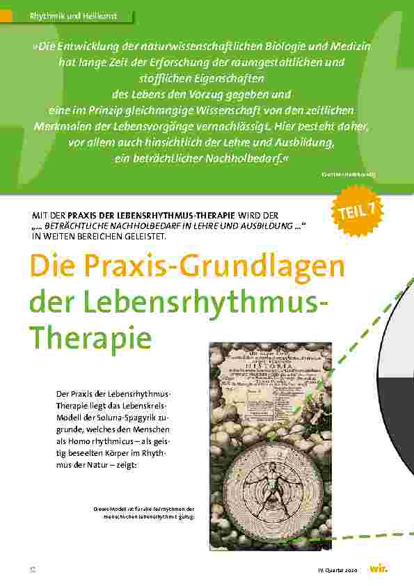 Vorschauseite 1: Die Praxis-Grundlagen der Lebensrhythmustherapie
