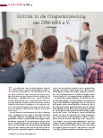 Vorschauseite 1: Einblick in die Programmplanung des DIW-MTA e. V.