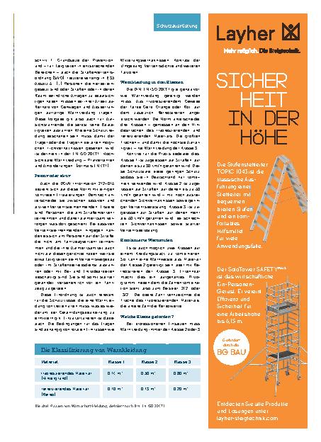 Vorschauseite 2: Warnschutzkleidung PSA mit Leuchtkraft