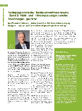 Vorschauseite 1: Förderprogramme des Bundesumweltministeriums „Sozial & Mobil“ und „Klimaanpassung in sozialen Einrichtungen“ gestartet.