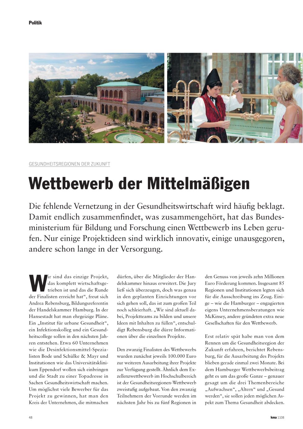 Vorschauseite 1: Wettbewerb der Mittelmäßigen