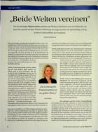 Vorschauseite 1: "Beide Welten vereinen"