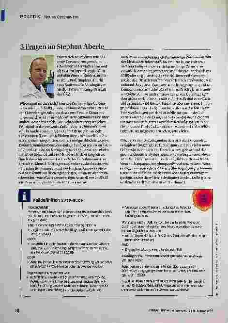 Vorschauseite 3: Neues Coronavirus: die Fakten
