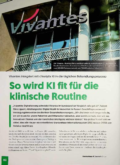 Vorschauseite 1: So wird Kl fit für die klinische Routine