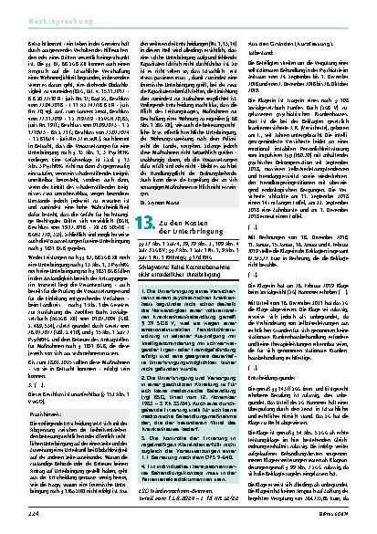 Vorschauseite 4: 11. Zum Heimplatz Schlagworte: Rechtmäßigkeit der fristlosen Kündigung bei Zahlungsrückständen