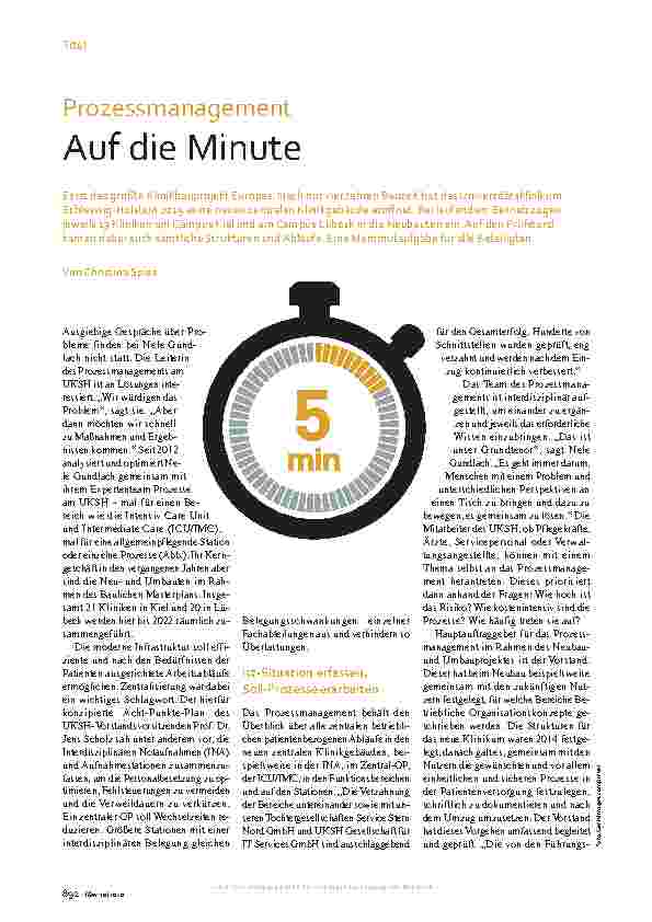 Vorschauseite 1: Prozessmanagement Auf die Minute