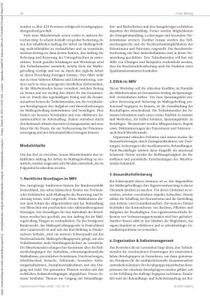 Vorschauseite 2: Mehr Sicherheit durch gezielte Qualifikation Basisqualifikation für die forensische Psychiatrie