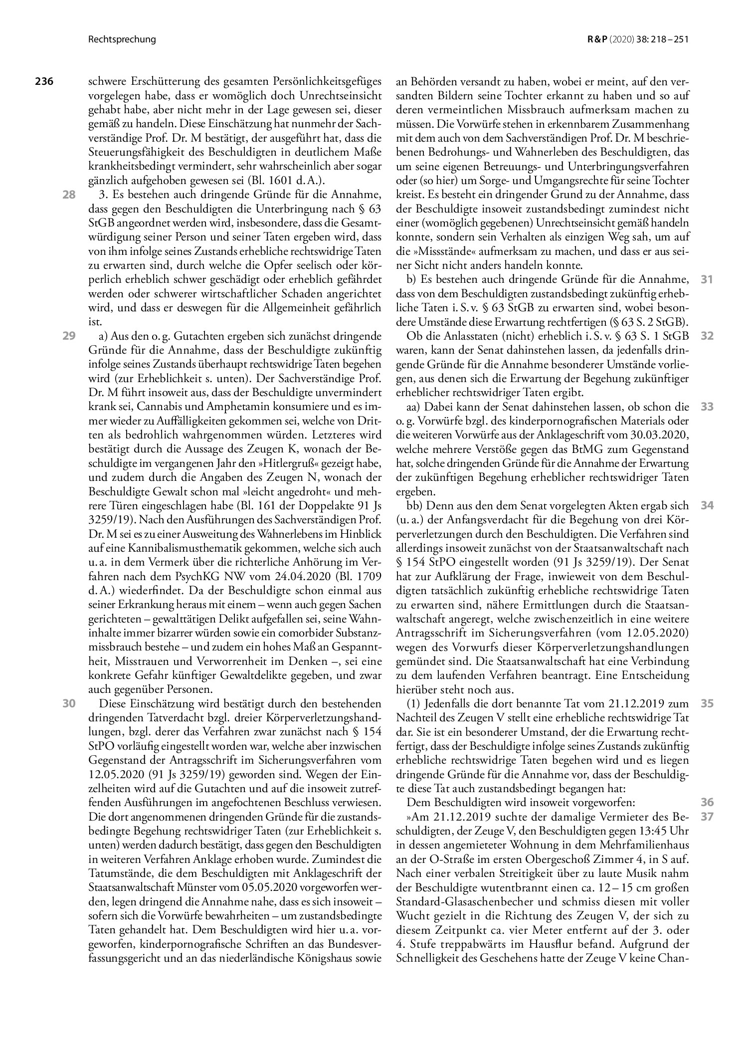 Vorschauseite 3: Unterbringung in einem psychiatrischen Krankenhaus; Anordnungsvoraussetzungen