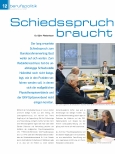 Vorschauseite 1: Schiedsspruch braucht Geduld.