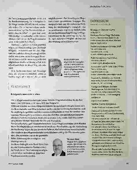 Vorschauseite 4: Pflegekommission sichert Mindestlohn