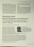 Vorschauseite 1: Erteilung eines Dienstzeugnisses bei Beamten